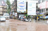 Flooding outside City Centre Mall creates chaos